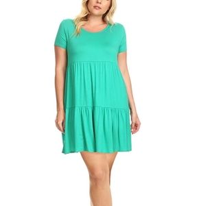 Women's Casual Tiered T Shirt Dress